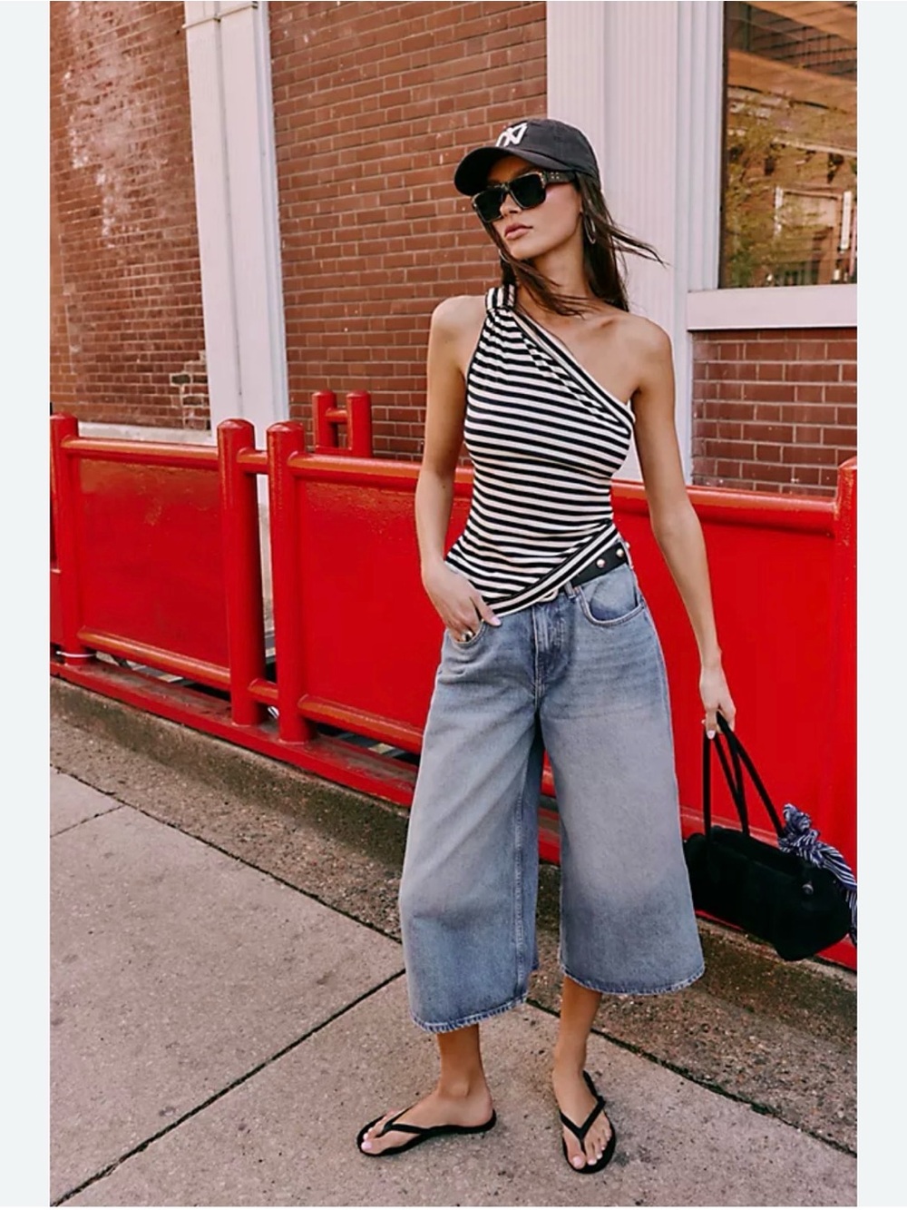 We The Free Light Blue Wide Leg Cropped Jeans